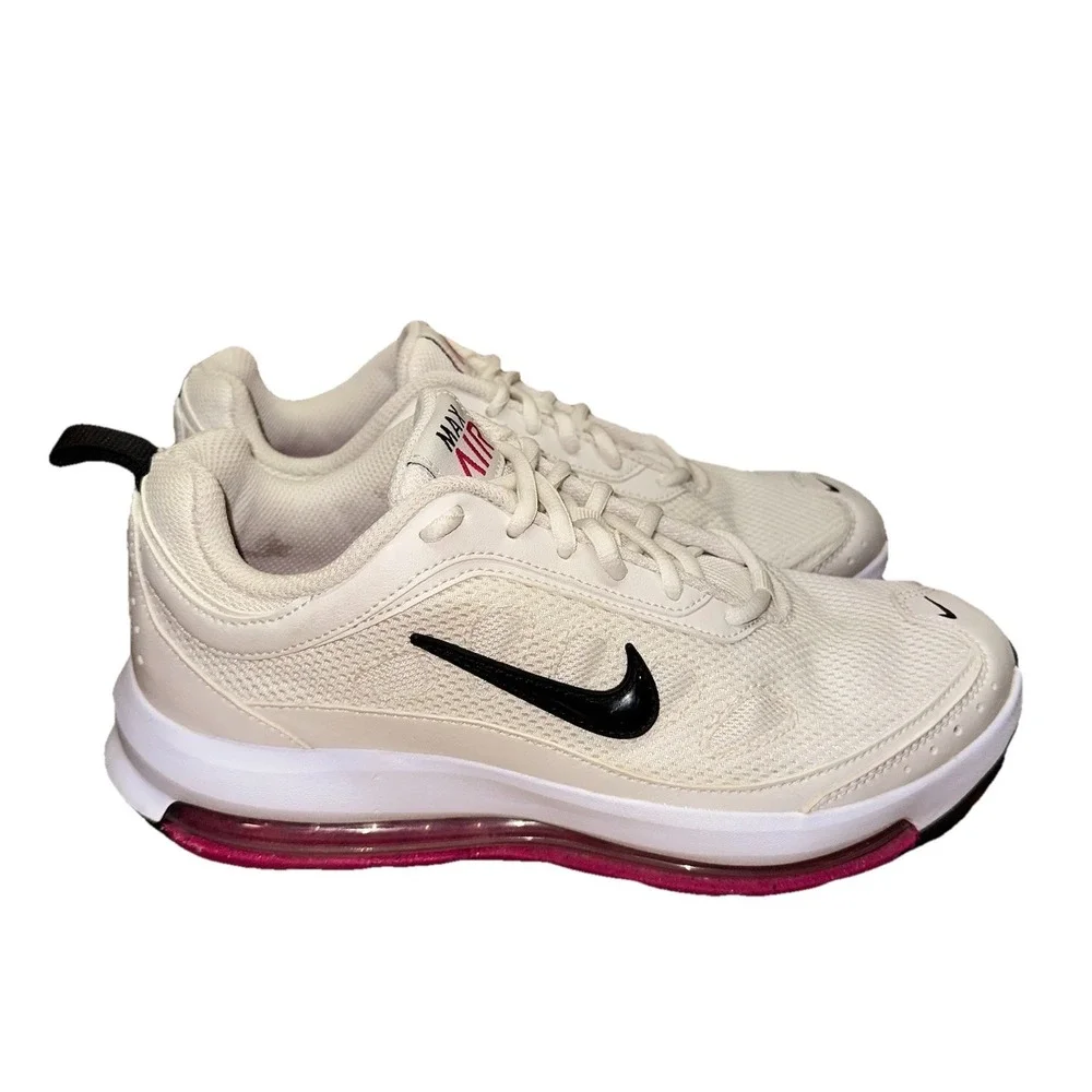 Nike Air Max AP CU4870-005 Fireberry/Beige White Shoes Women's 8.5 Worn 1x $193‎
